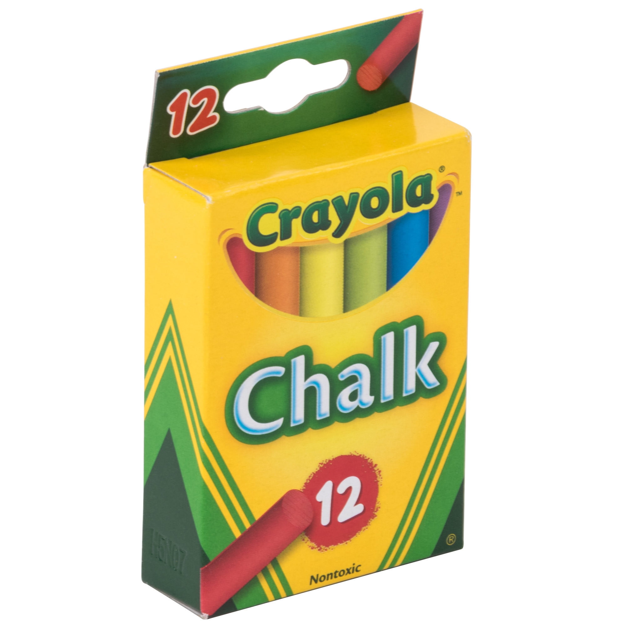 Crayola Chalk, 6 Assorted Colors, 12 Sticks/Box (510816)