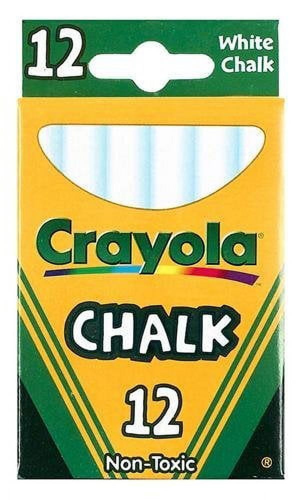 Crayola Chalk Sticks White 12 Pieces in a Box (Pack of 12) 144 Sticks in Total