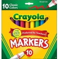 thumbnail image 1 of Crayola Classic Colors Broad Line Markers Lots Of Brilliant Color 10 Count ( Case Of 24 ), 1 of 2