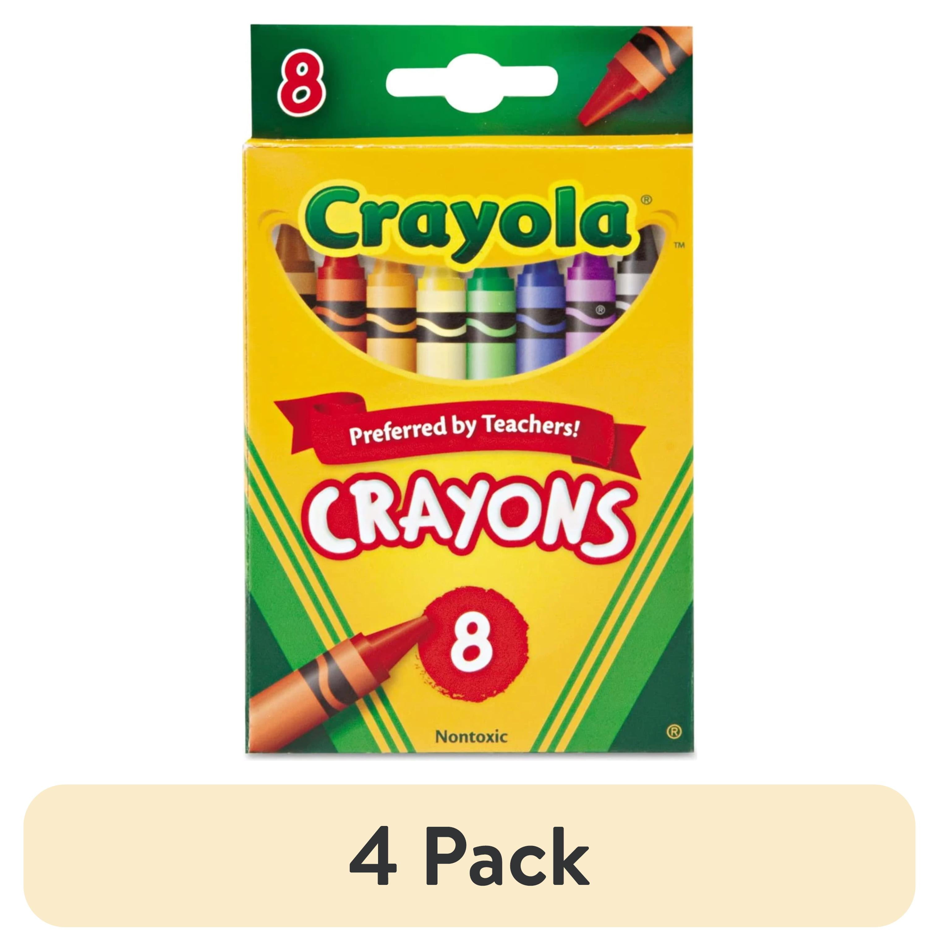  CRAYOLA Wax Colouring Crayons - Assorted Colours (Pack of 8), A  Must - Have for All Kids Arts and Crafts Sets, Ideal for Kids Aged 3+ :  Toys & Games