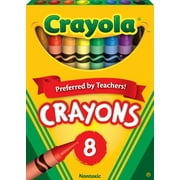 Crayola Classic Crayons, Back to School Supplies for Kids, 8 Ct, Art Supplies