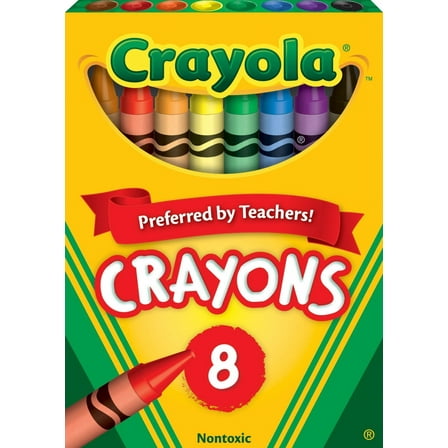 Crayola Classic Crayons, Back to School Supplies for Kids, 8 Ct, Art Supplies