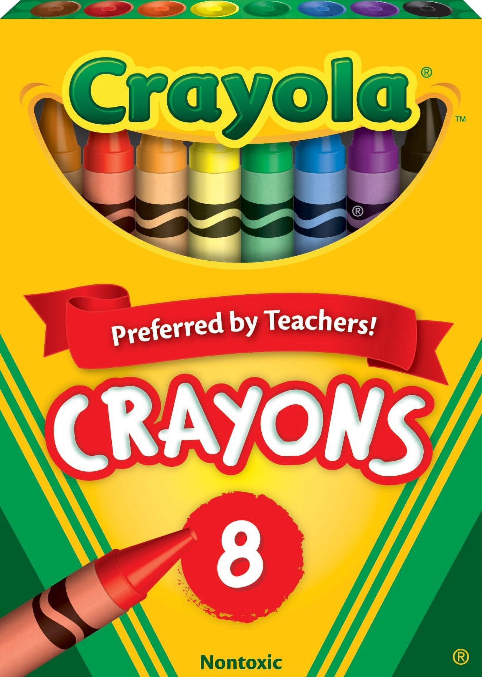 Crayola Classic Crayons, Back to School Supplies for Kids, 8 Ct, Art Supplies - image 1 of 10