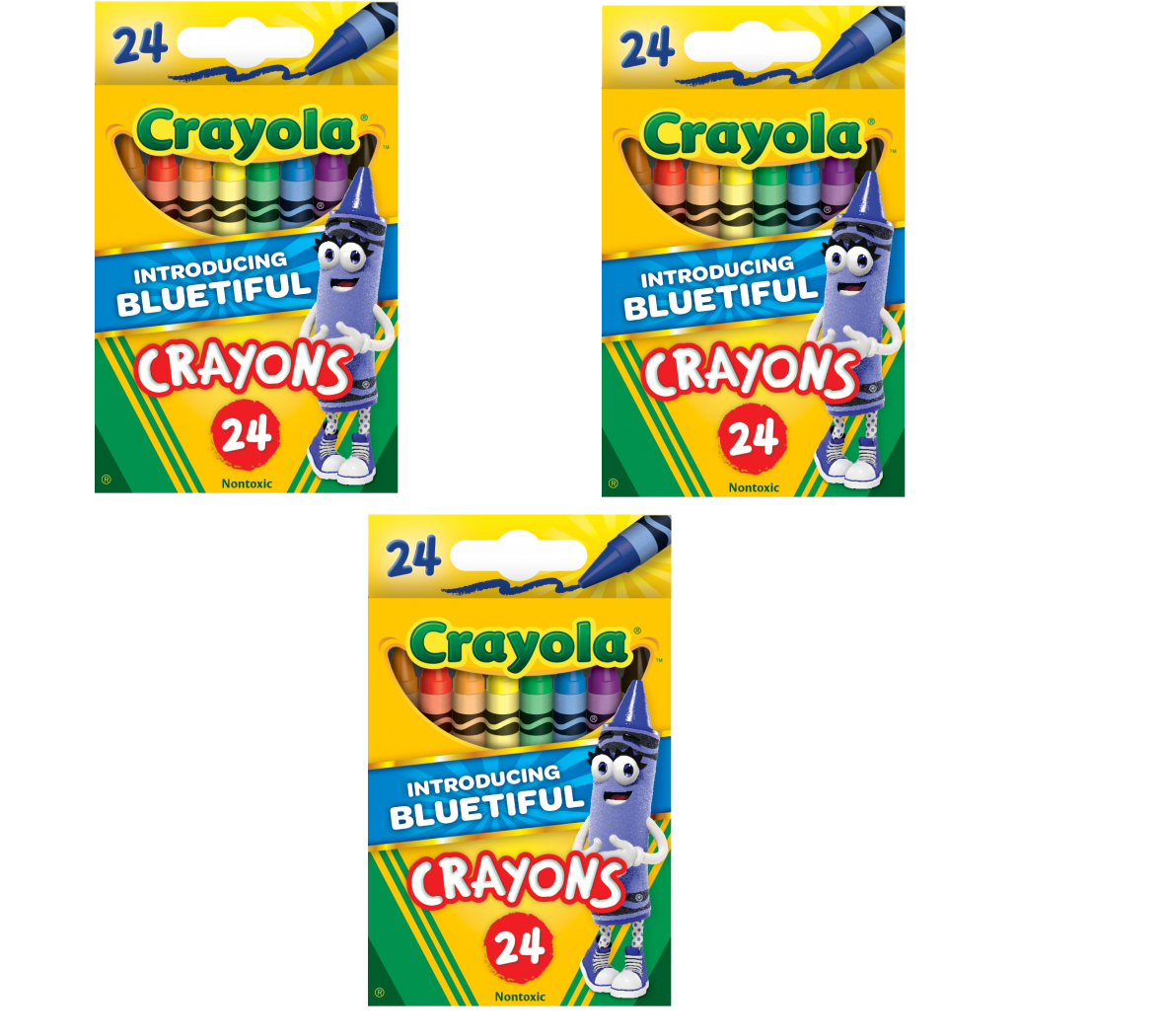 Crayola Classic Crayons School Supplies 24 Count (Pack of 3)