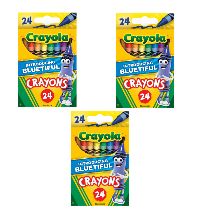 Crayola 520774 Classic 3-Count Assorted Classroom Crayons in Cello