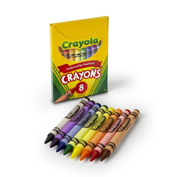 Crayola Classic Crayons Tuck Box 8 Count, 1 Pack of 2 Piece