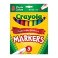 thumbnail image 1 of Crayola Classic Markers, Broad Line 8 ea, 1 of 5