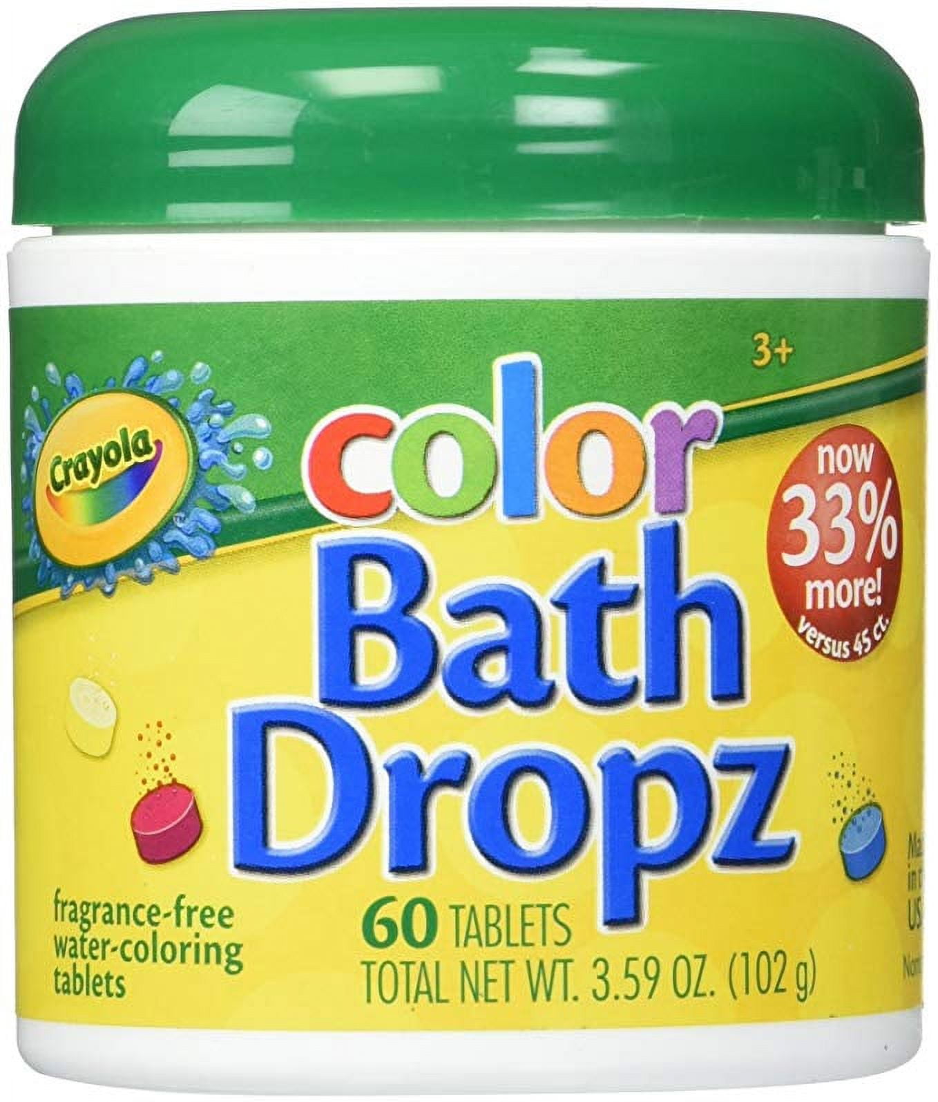Crayola - Crayola, Bath Dropz, Color, Tablets (60 count)