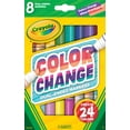thumbnail image 1 of Crayola Color Changing Dual Tip Broad Line Markers, 8 Ct, School Supplies for Kids and Teachers, Gift, 1 of 15