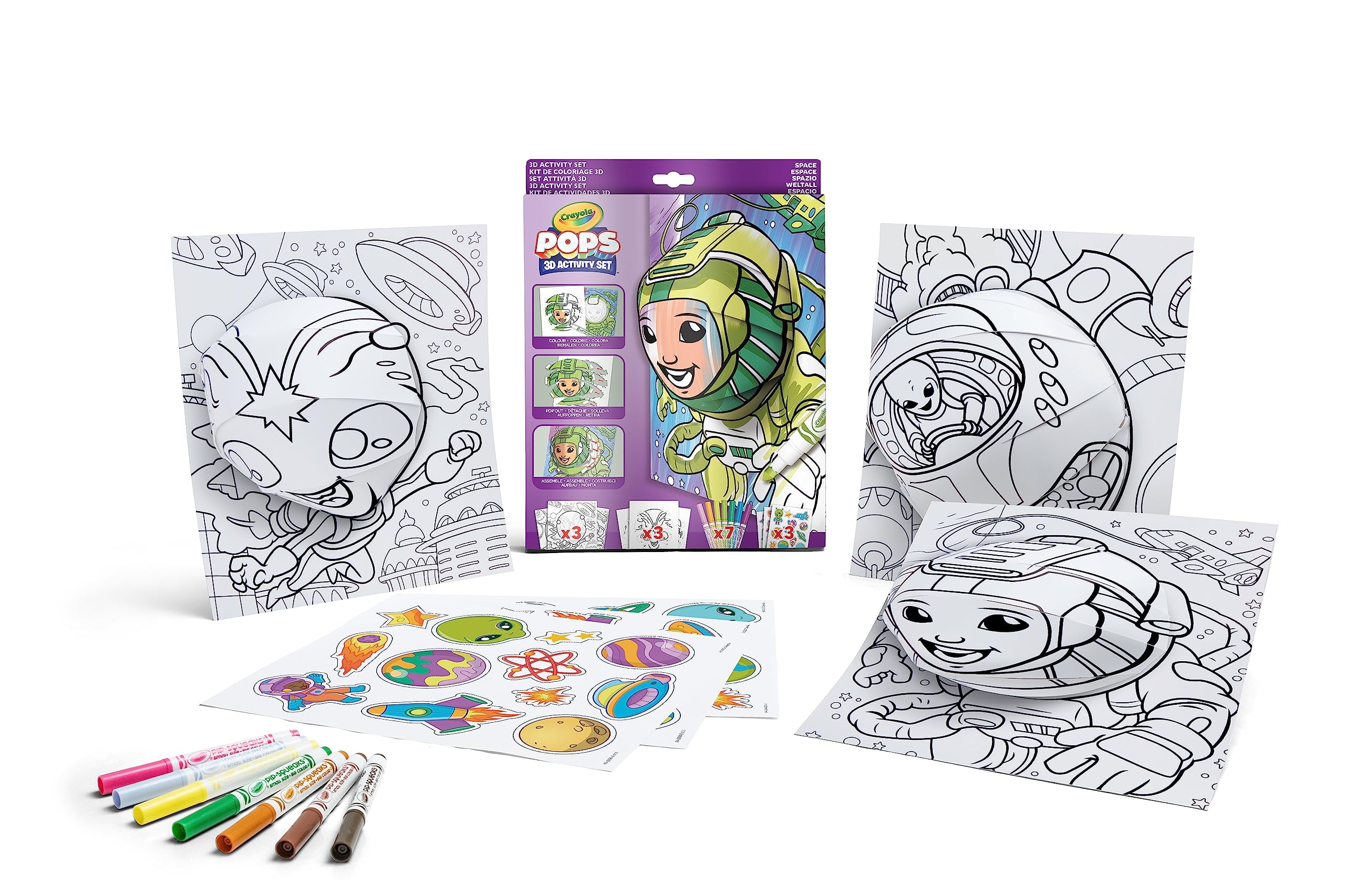 Crayola - Color Pops, Space Adventure Theme, Colouring and Building ...