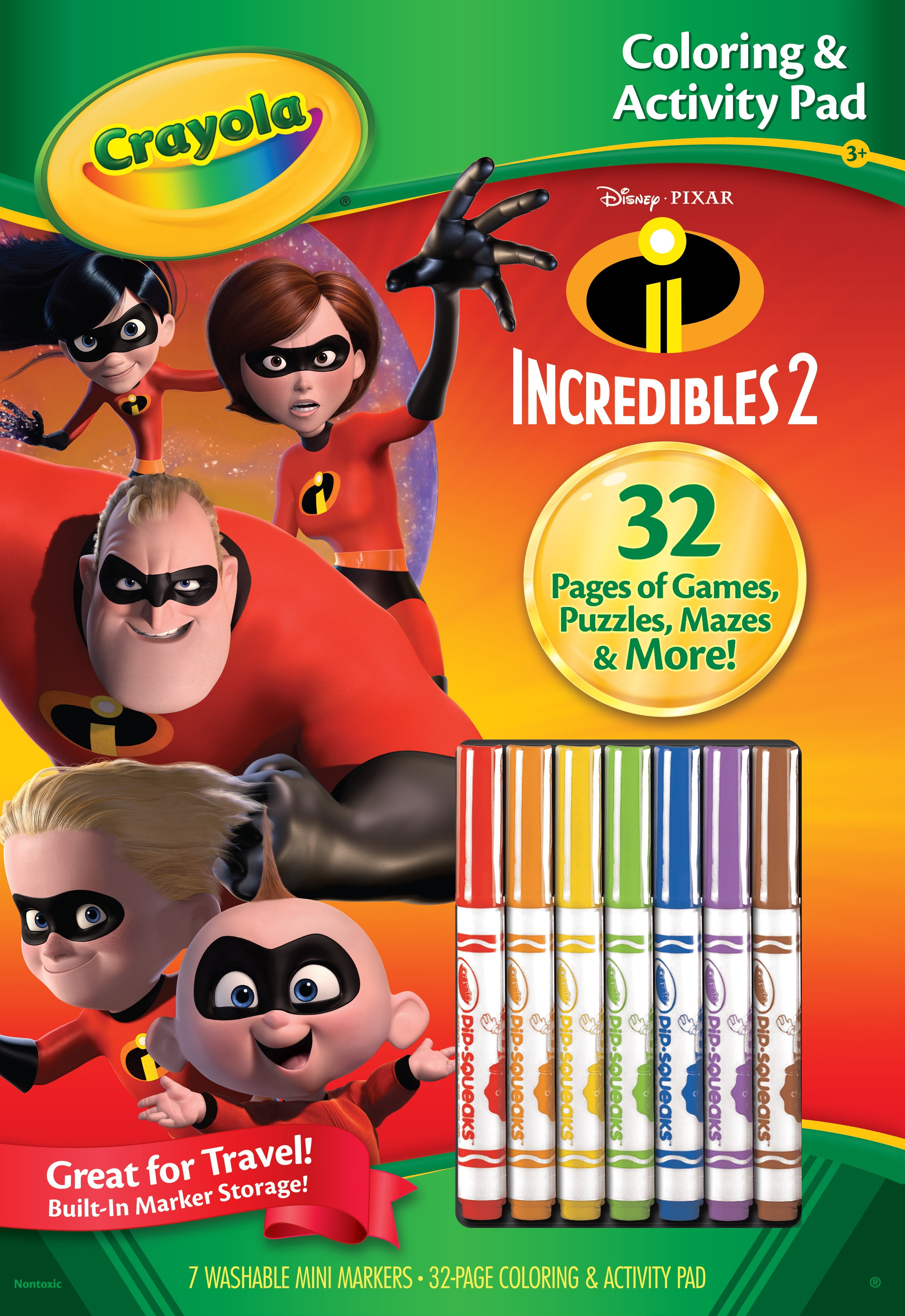 Crayola Color & Sticker Book 10"X8.5"Incredibles