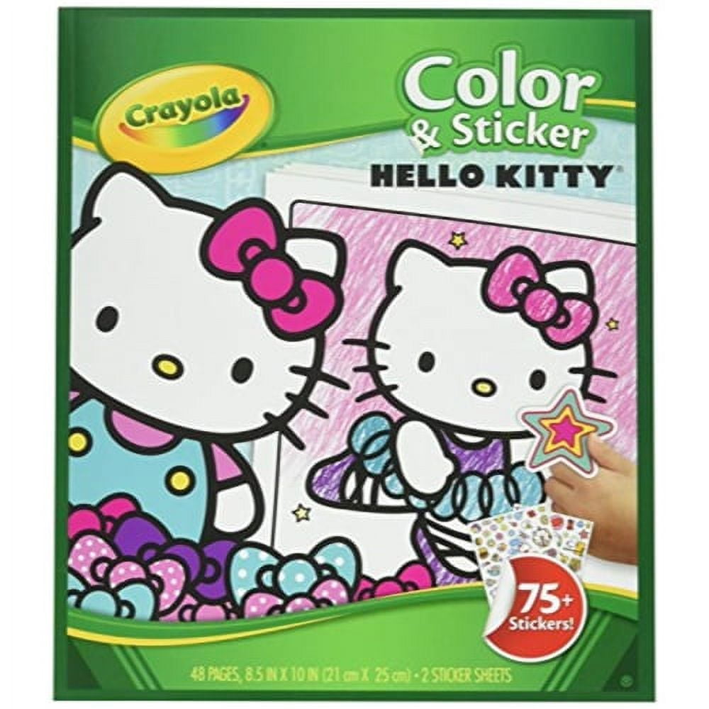 1 Set Hello Kitty Super Activity Set- Coloring Book, Stickers, Crayons & More!, Size: 13