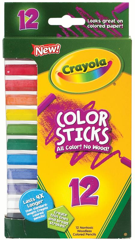 Crayola Color Sticks Colored Pencil Set, 12 Colors photo 1