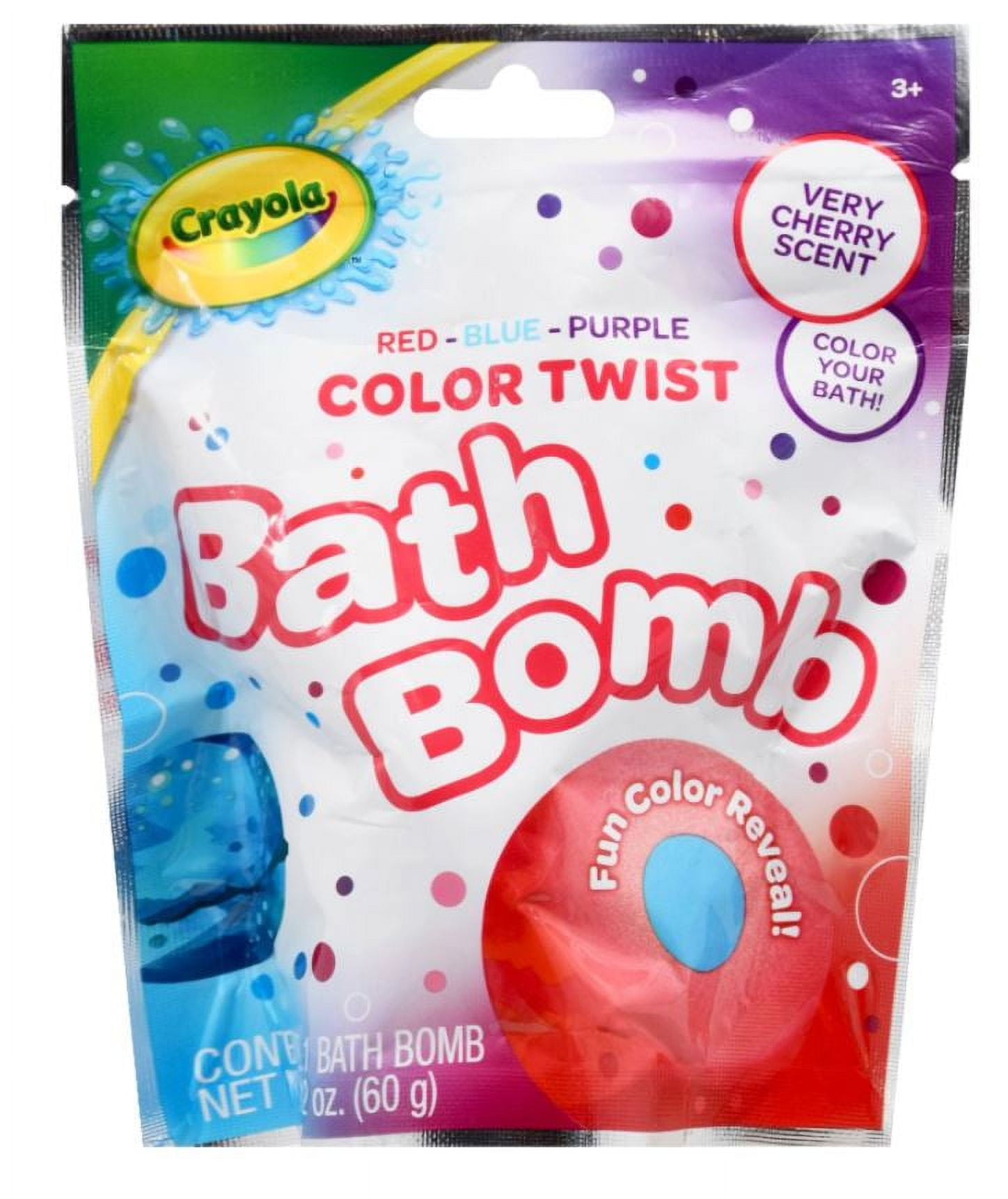 Taste Beauty Crayola Color Bath Dropz for Ages 3 and Up, Colorful Bath  Bombs for Kids, 60 Tablets