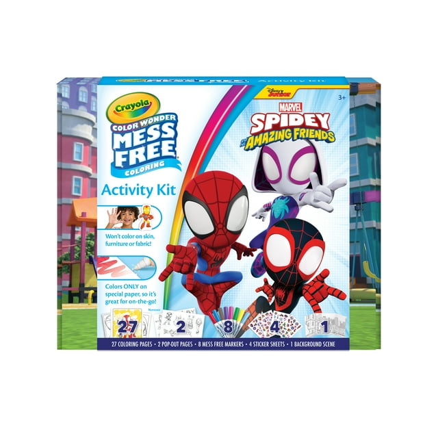 Crayola Color Wonder Spidey and His Amazing Friends, Mess Free Spidey ...
