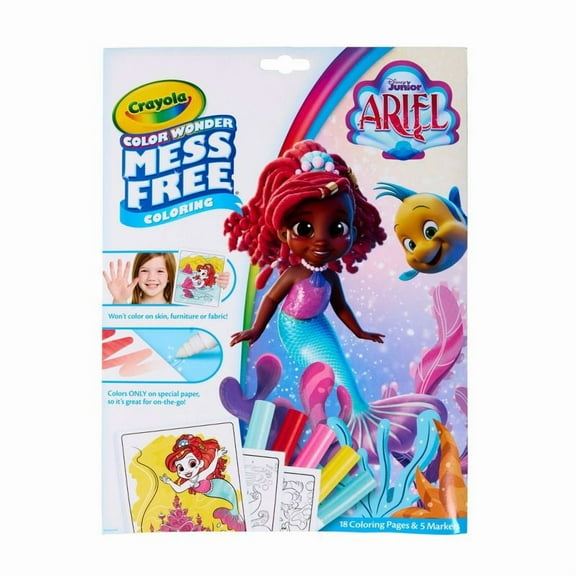 Crayola Color Wonder Ariel Mini Box Set Coloring 18 Piece