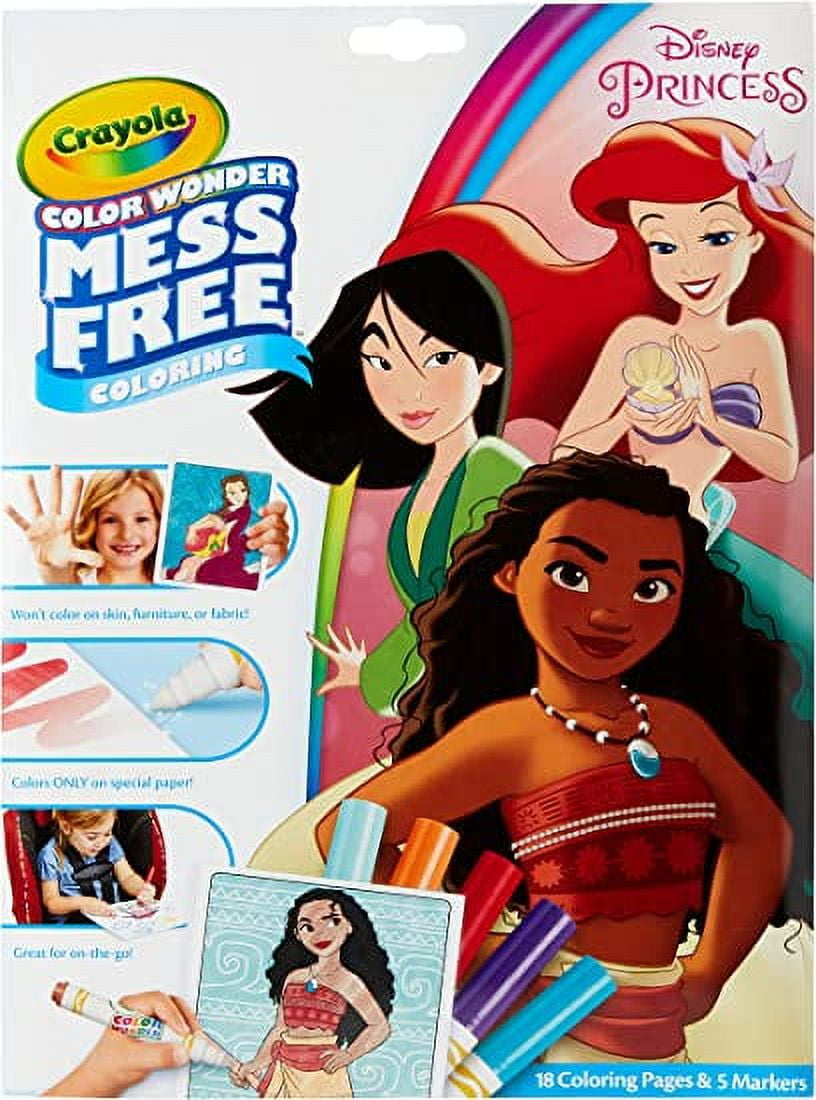 Crayola Magic Markers Set, Color Wonder Disney Princess Coloring Pages ...
