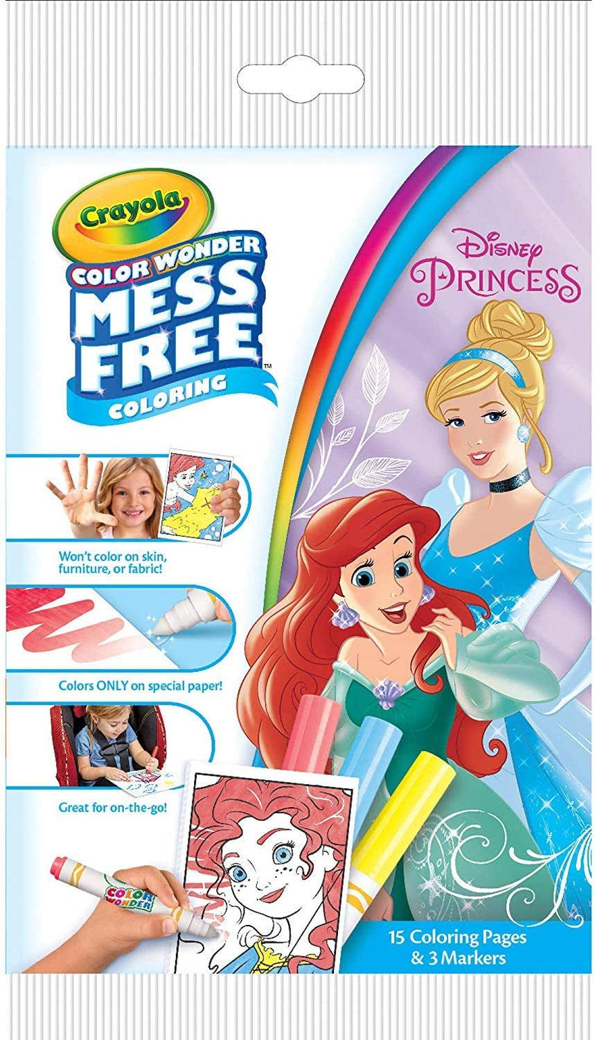 Crayola Color Wonder Disney Princess Coloring Pages, Mess-Free Coloring ...