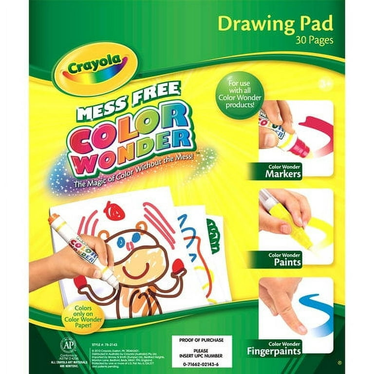 Crayola Color Wonder Drawing Pad, 30 Pages