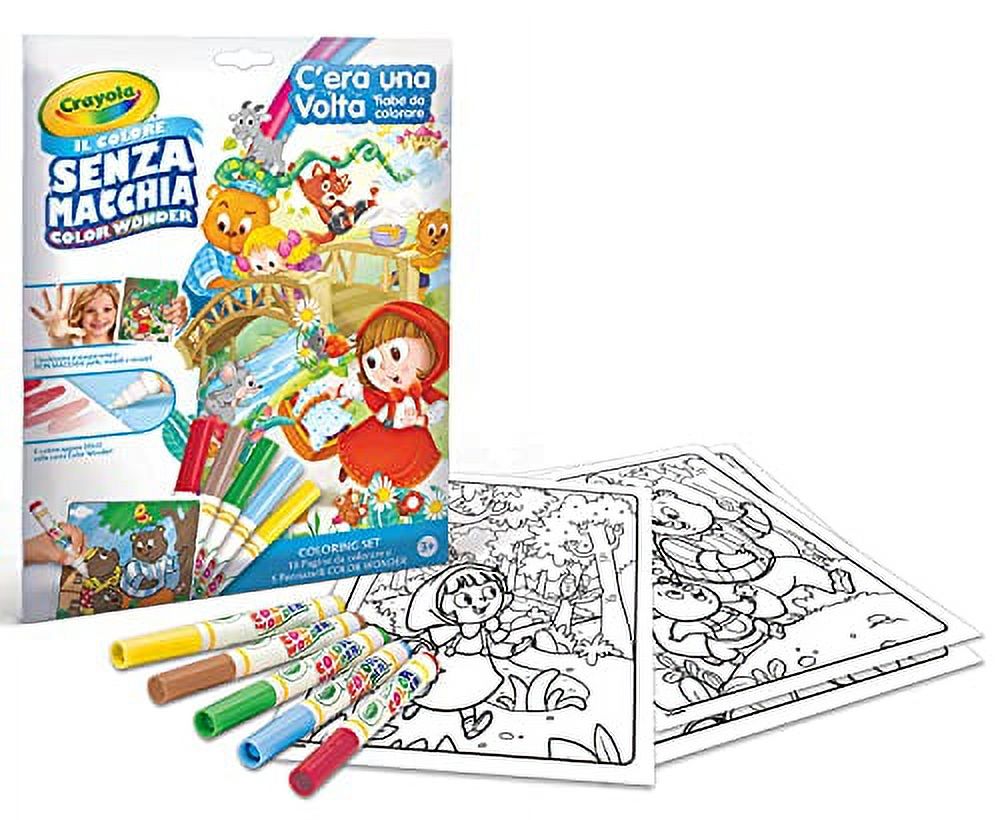 Crayola Color Wonder Fairytales, Mess Free Coloring Pages & Markers, Gift  for Kids, Age 3, 4, 5, 6