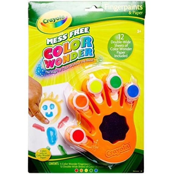 Crayola Color Wonder Fingerpaint (Colors May Vary)