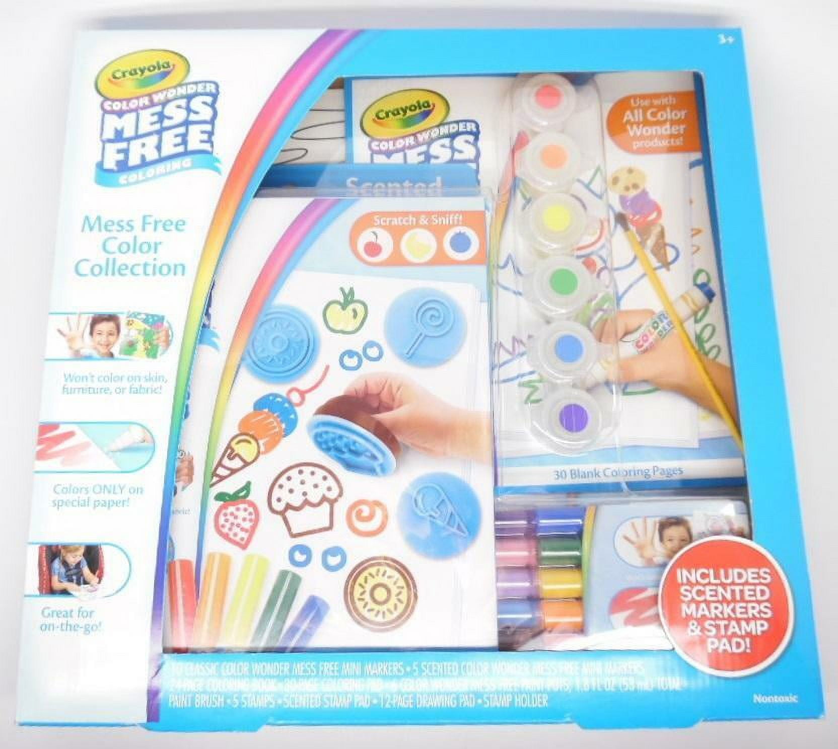 Crayola Color Wonder Mess Free Coloring Activity Set (30+ Pcs), With  Markers, Stamps, and Stickers, Holiday Gift for Toddlers, 3+