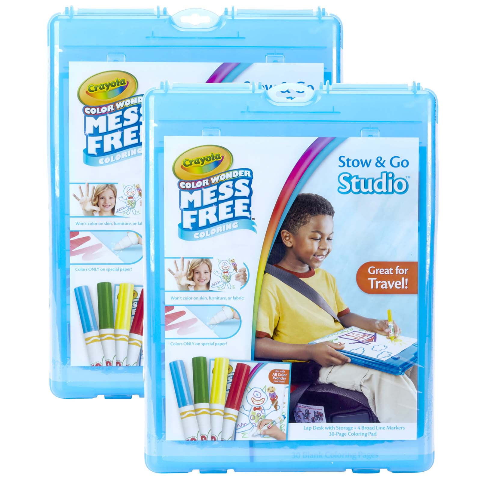 Crayola Kids Activity Set: Color Wonder Mess Free Stow & Go Studio Art ...