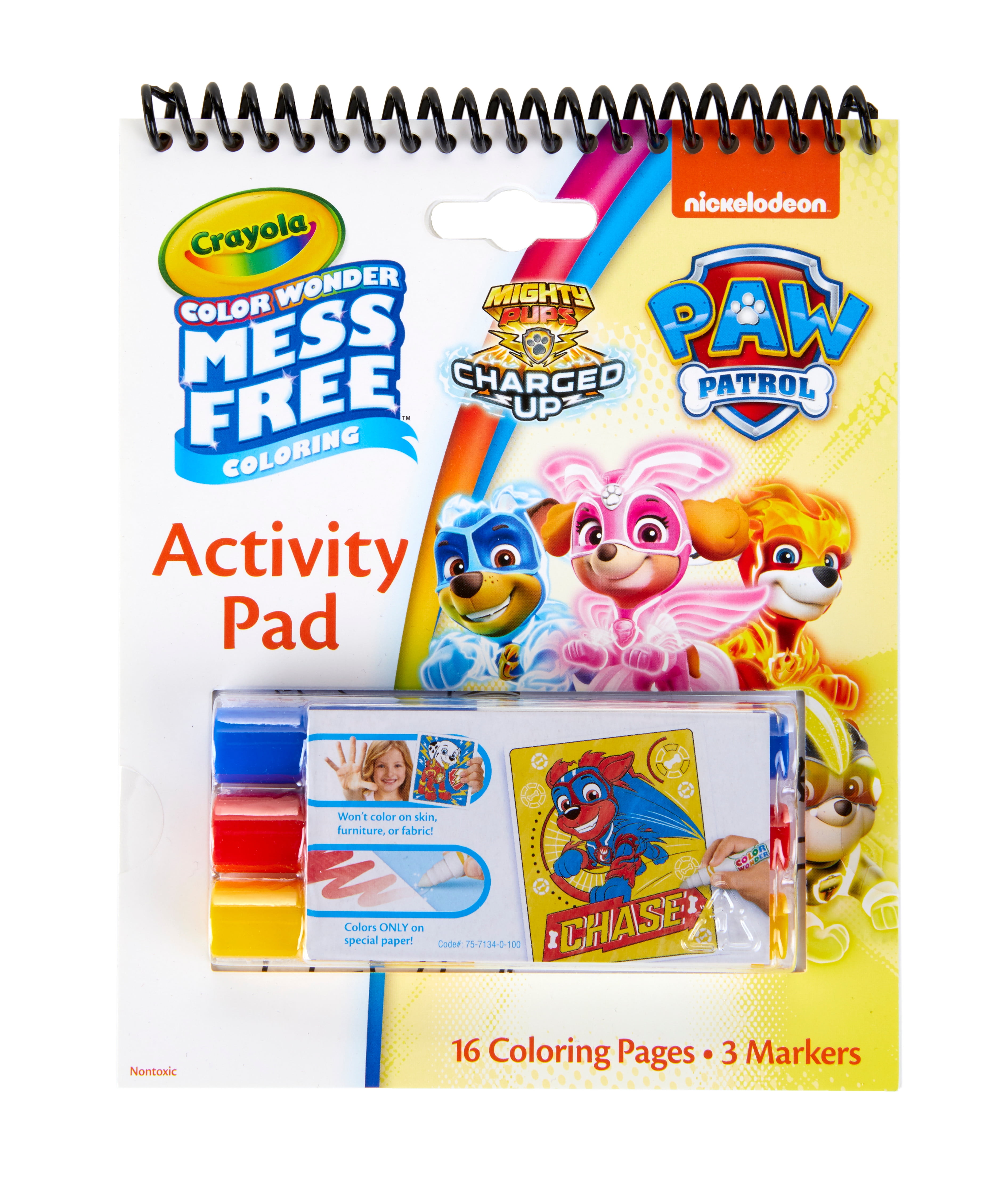 Crayola Color Wonder Mess Free Paw Patrol Ready Race Rescue, 18 Pages, Beginner Child, Size: Refill Book