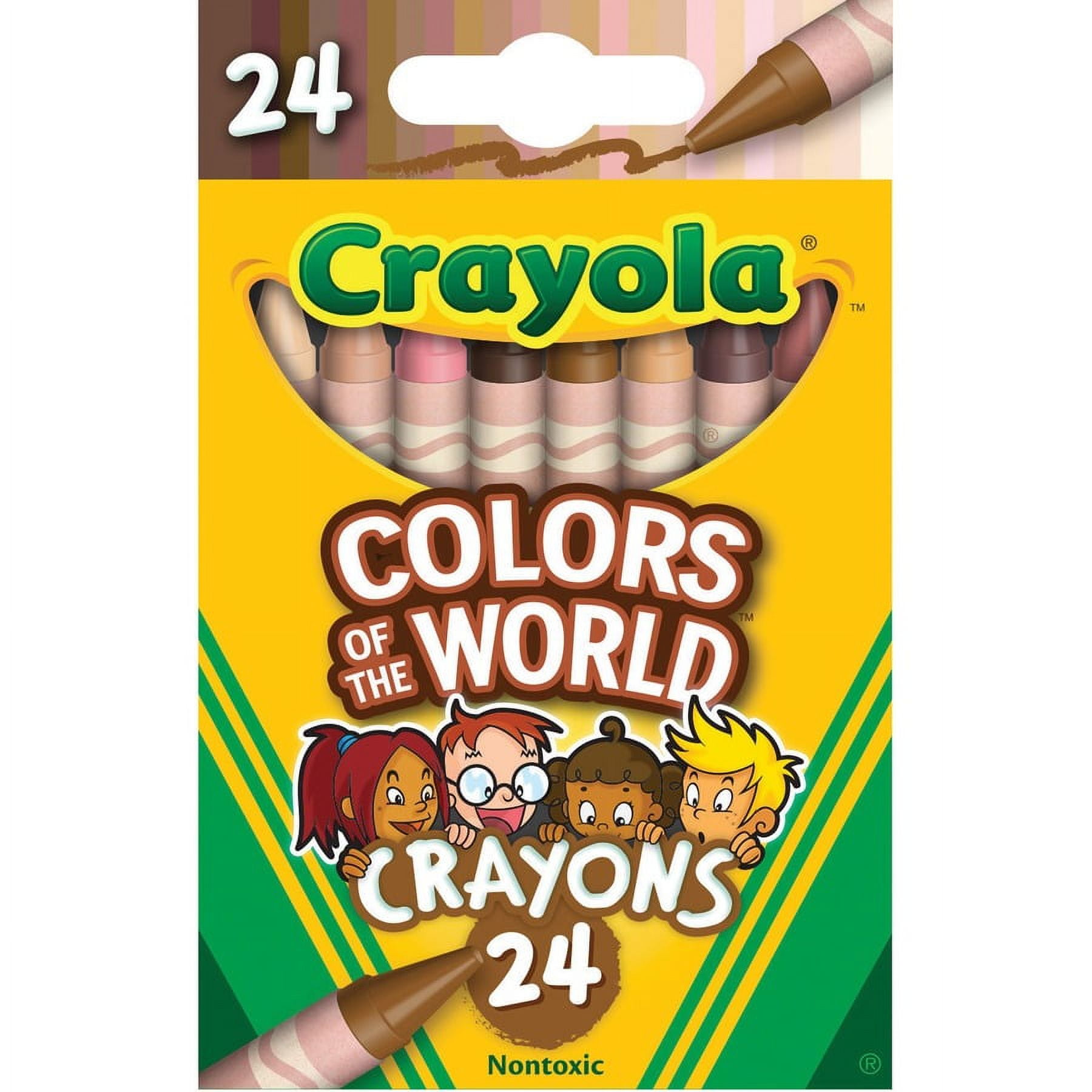 Crayola Color World Crayons - 1.1" Length - Assorted - 24 / Pack | Bundle of 5 Packs