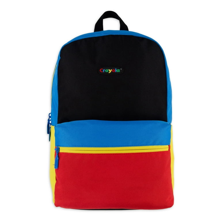 Crayola Colorblock Kids' Black Backpack - Walmart.com