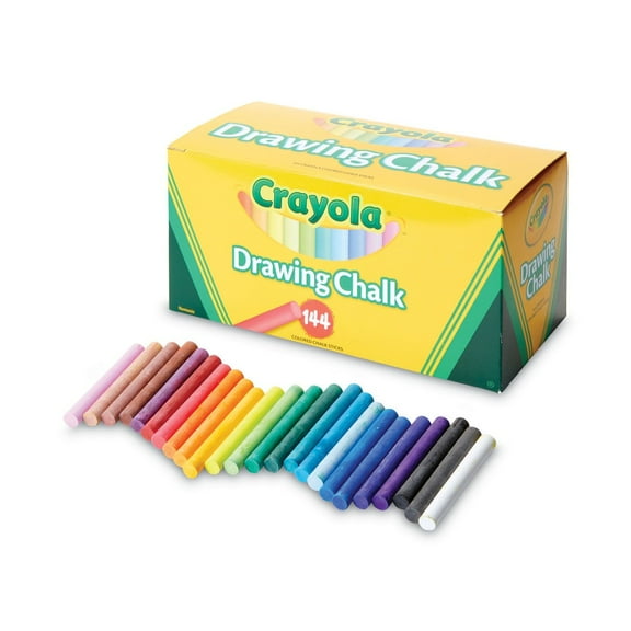 Crayola Colored Drawing Chalk Sticks, 144 Count