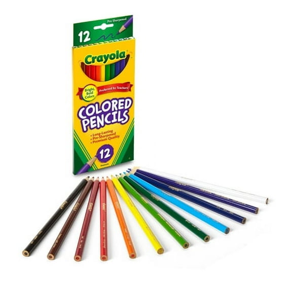Crayola Colored Non-Toxic Pencils, Long - 12 Count, 2 Pack