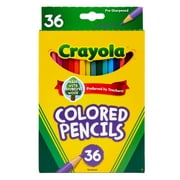 Crayola Colored Pencil Set, 36 Ct, Back to School Supplies, Teacher Supplies, Beginner Child