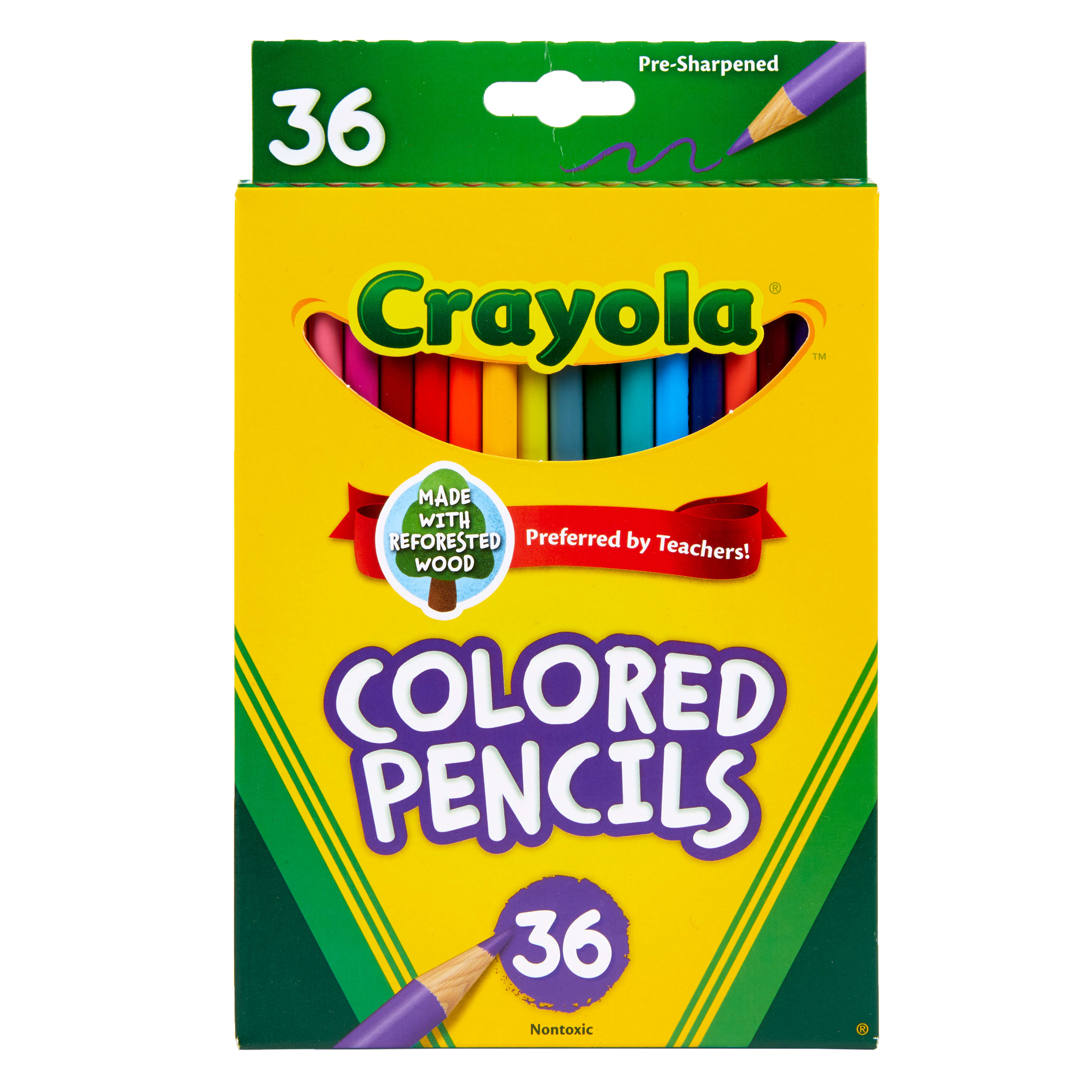 Crayola Colored Pencil Set, 36 Ct, Back to School Supplies, Teacher Supplies, Beginner Child - image 1 of 5