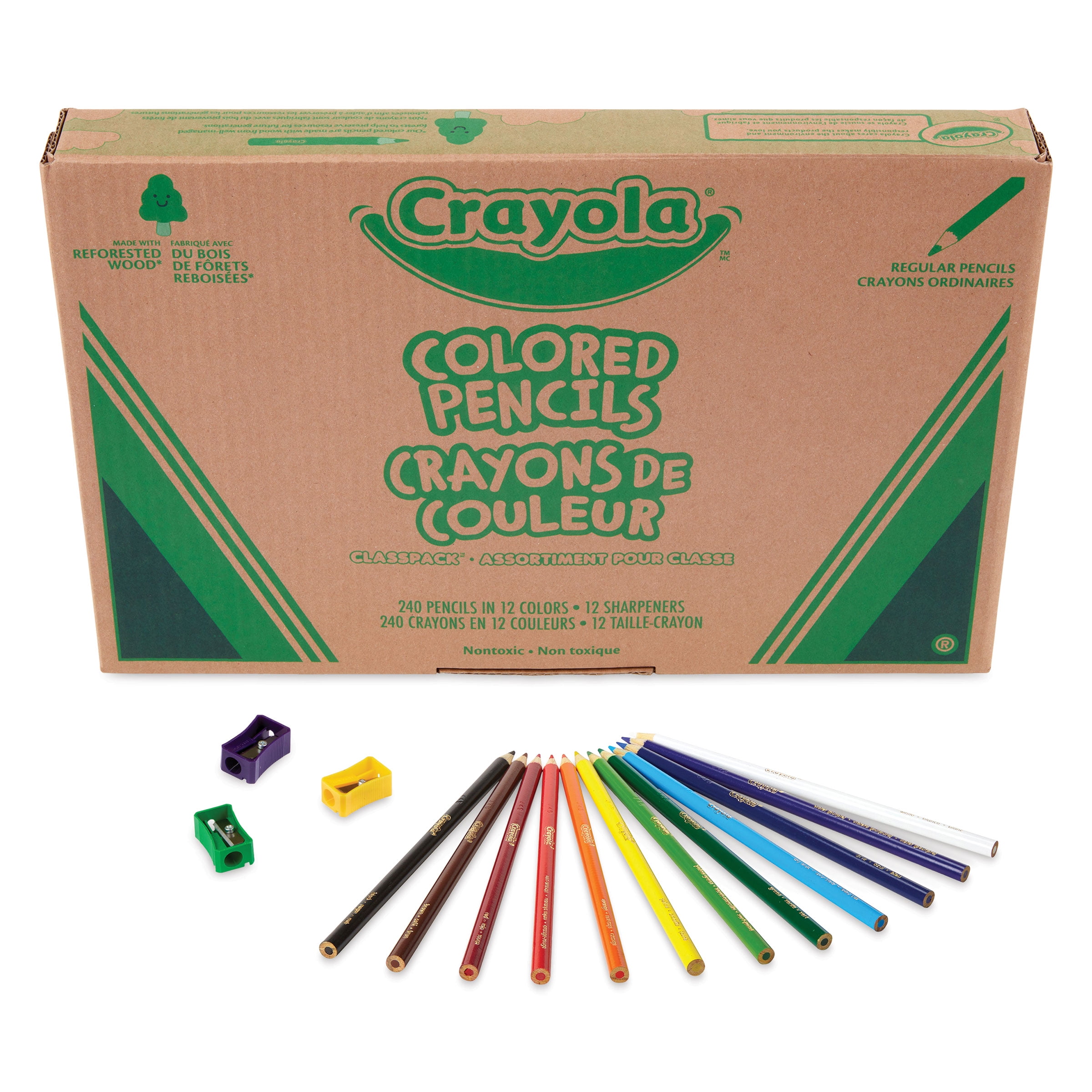 Crayola Colored Pencil Set Assorted Colors, Classpack of 240