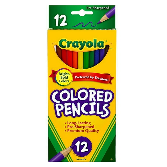Crayola® Colored Pencils, 12 colors per box, Set of 12 boxes