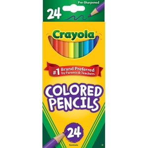 Crayola Lápices de Colores, Colores Surtidos, Preafilados, Para Colorear Adultos, 24 pzas