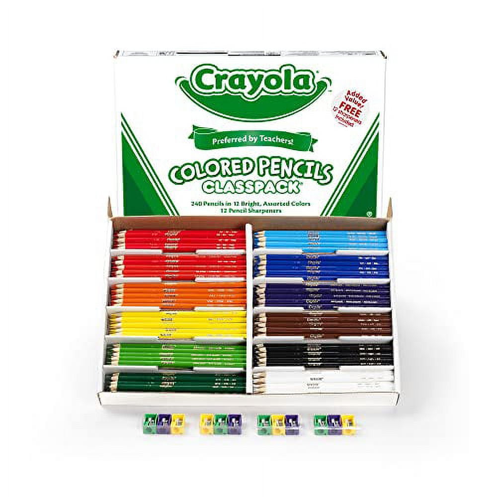 (20) Crayola Colored Pencils (white) BULK