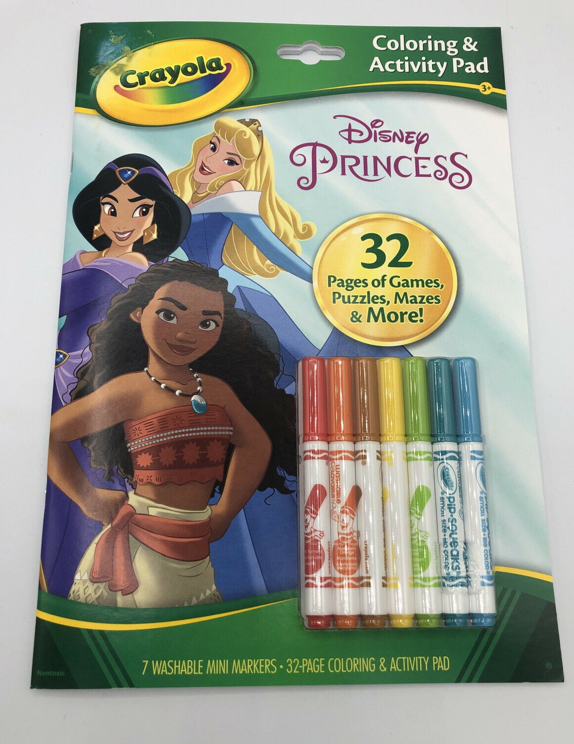 Crayola Coloring & Activity Pad with Markers, Disney Princess 1 ea (Pack of 2)