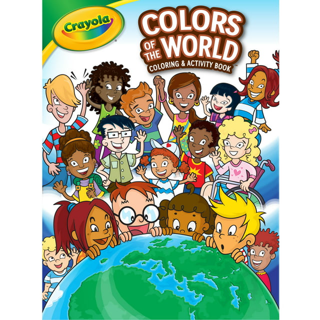 Crayola Colors of the World Coloring Book, Gifts for Kids, Beginner Child, 96 Pgs