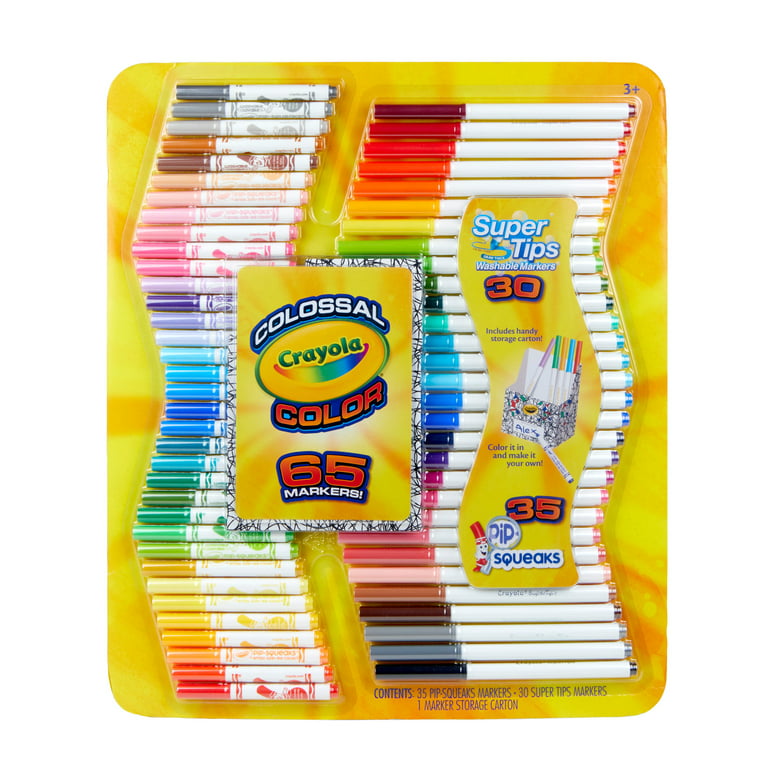 Crayola Colossal Marker Kit, 65 Pieces, Ages 3+