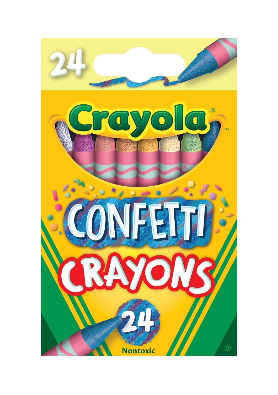 Enday Assorted 24 Count Crayons for Toddlers Non Toxic Kids Coloring  Supplies, 12-Pack