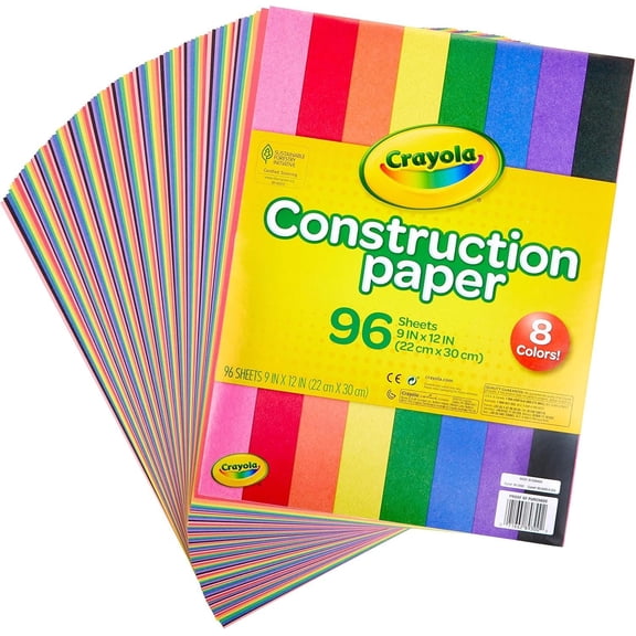 Crayola Construction Paper, 96 Sheets