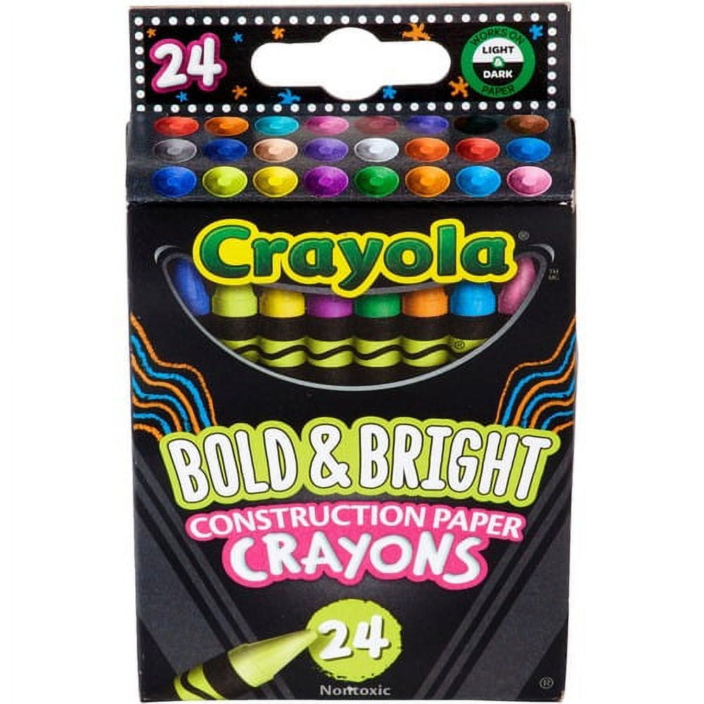 Crayola Construction Paper Crayons - Art, Paper, Cardboard - 1 Pack - Assorted Crayola Construction Paper Crayons - Art, Paper, Cardboard - 1 Pack - Assorted