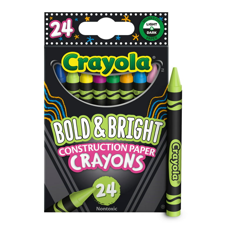 Crayola Fluorescent Crayons: What's Inside the Box