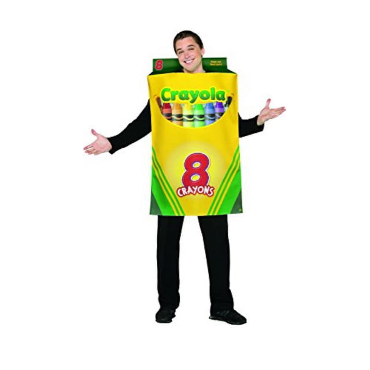 Novelty Crayon Box Costume  Adults Crayola Box Dress Up Costume