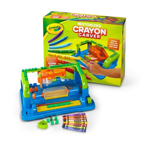 Crayola Crayon Carver With Tracing Tiles, 8 Crayons And BuiltIn