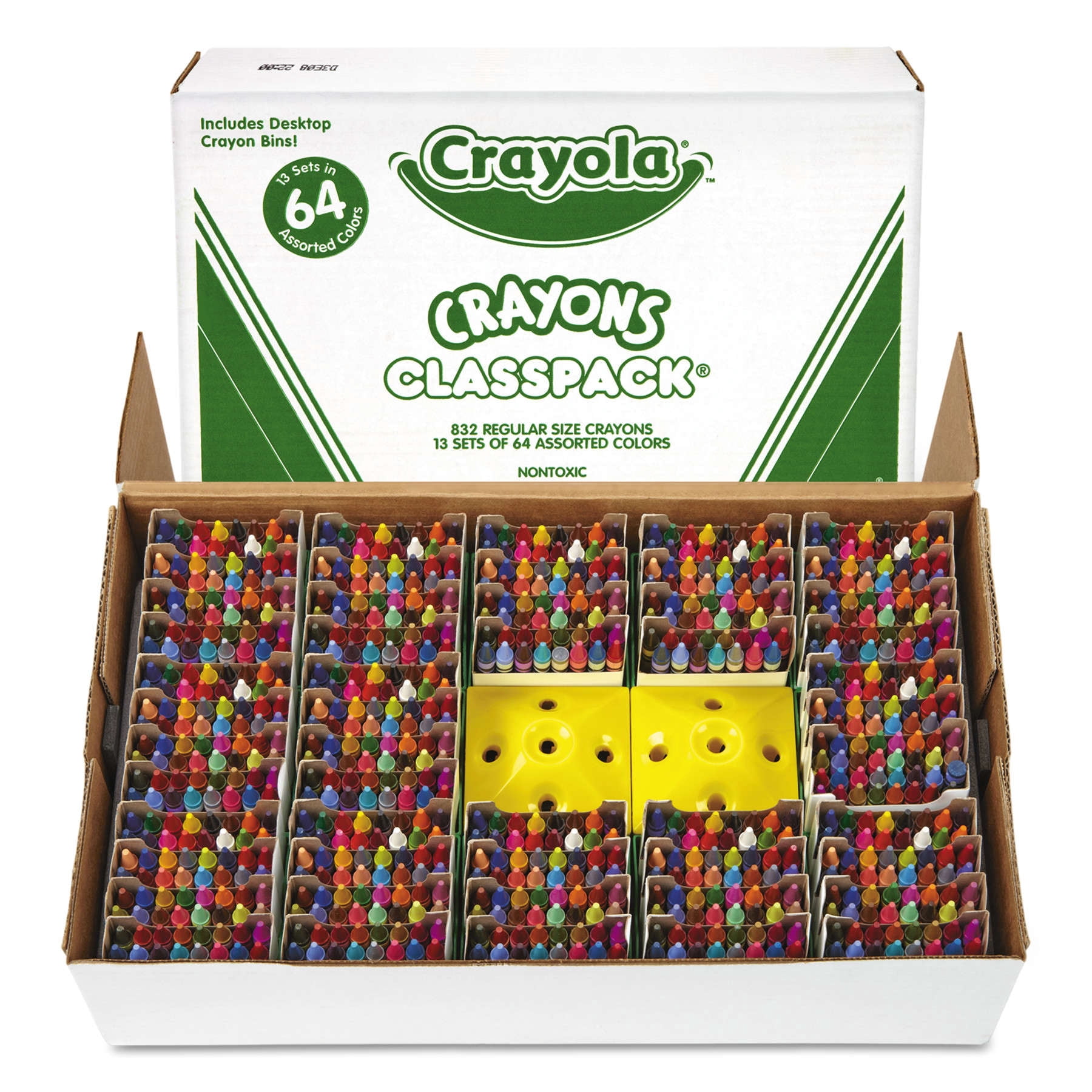 Crayola Crayon Classpack, 64 Colors, Pack Of 832