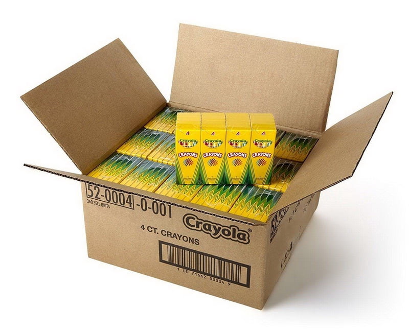 Crayola Crayon Tuck Box, 4 Count 360 Pack