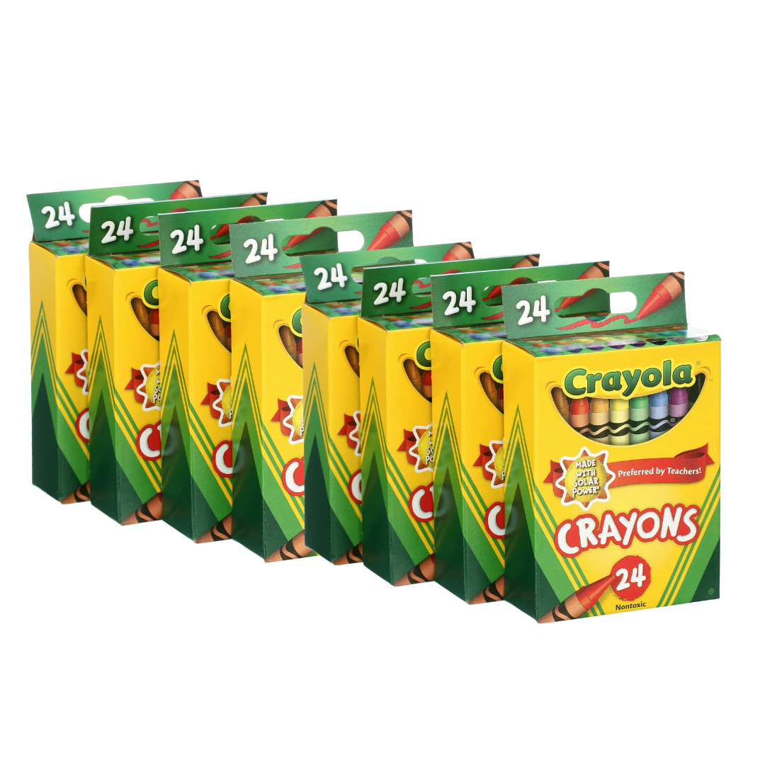 Crayola Crayons 24 Count, 8 Pack Bundle, Teacher Supplies, 192 Crayons